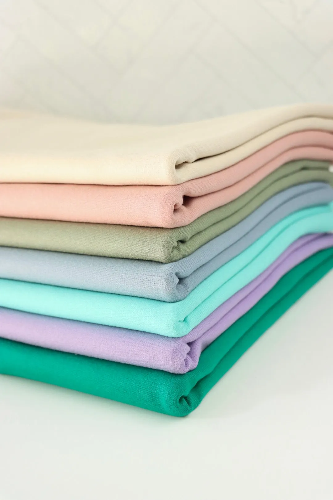 1YD 19IN REMNANT; Sage Viscose Nylon Ponte