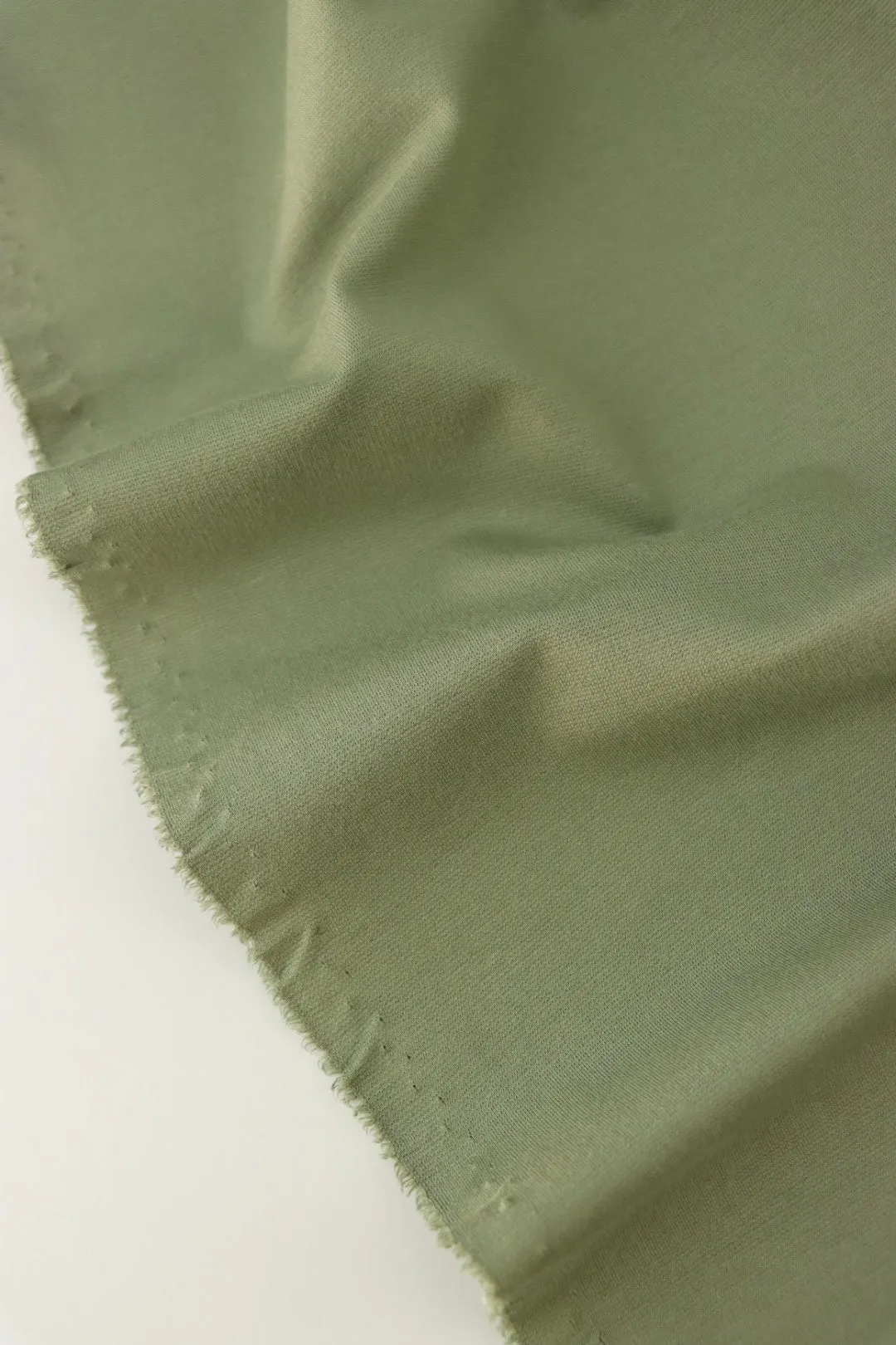 1YD 19IN REMNANT; Sage Viscose Nylon Ponte