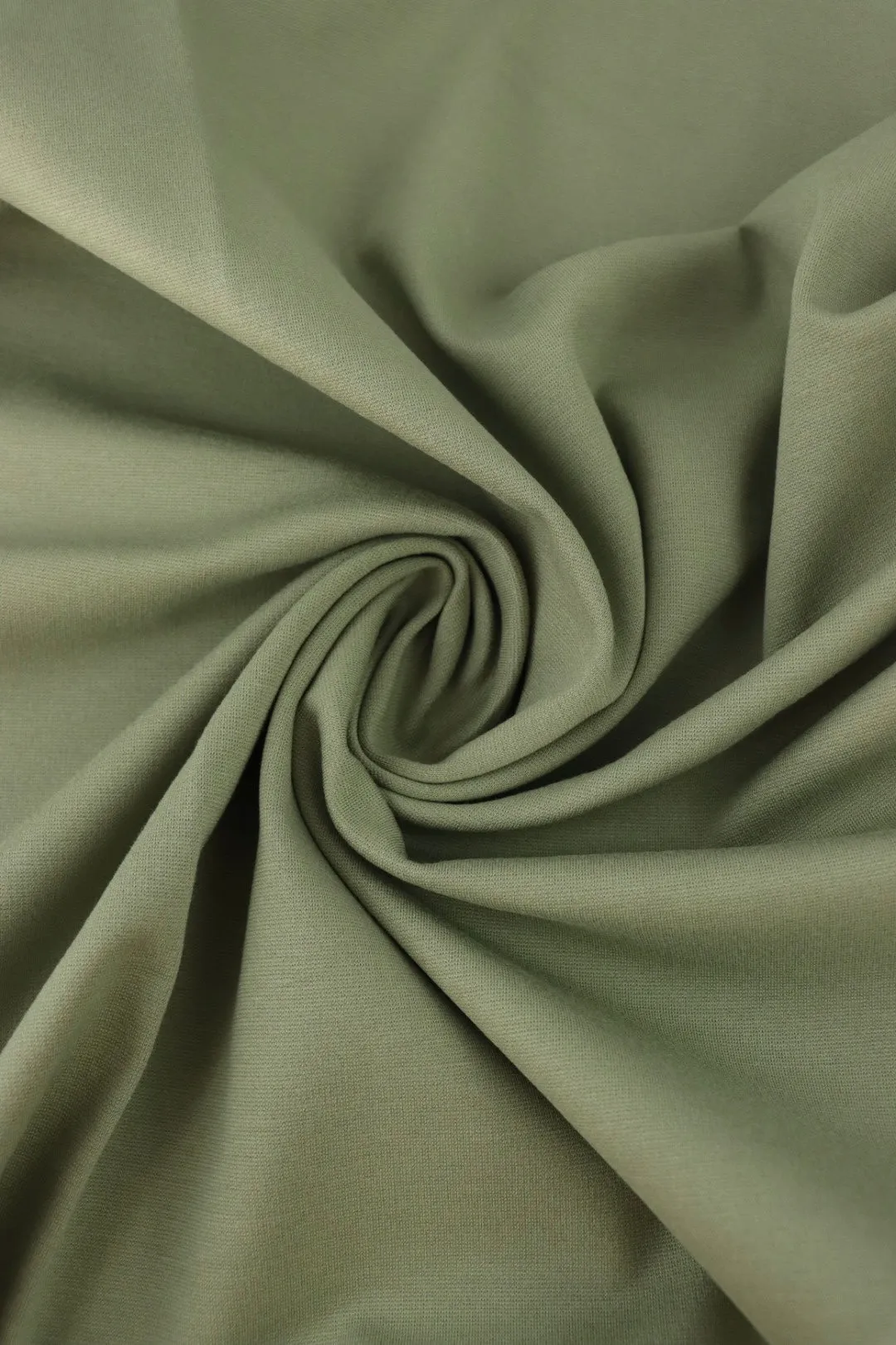 1YD 19IN REMNANT; Sage Viscose Nylon Ponte
