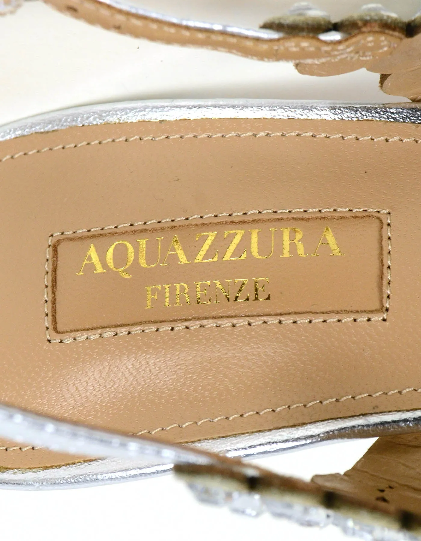 Aquazzura NEW Tequila Crystal-Embellished Slingback Pumps sz 39.5