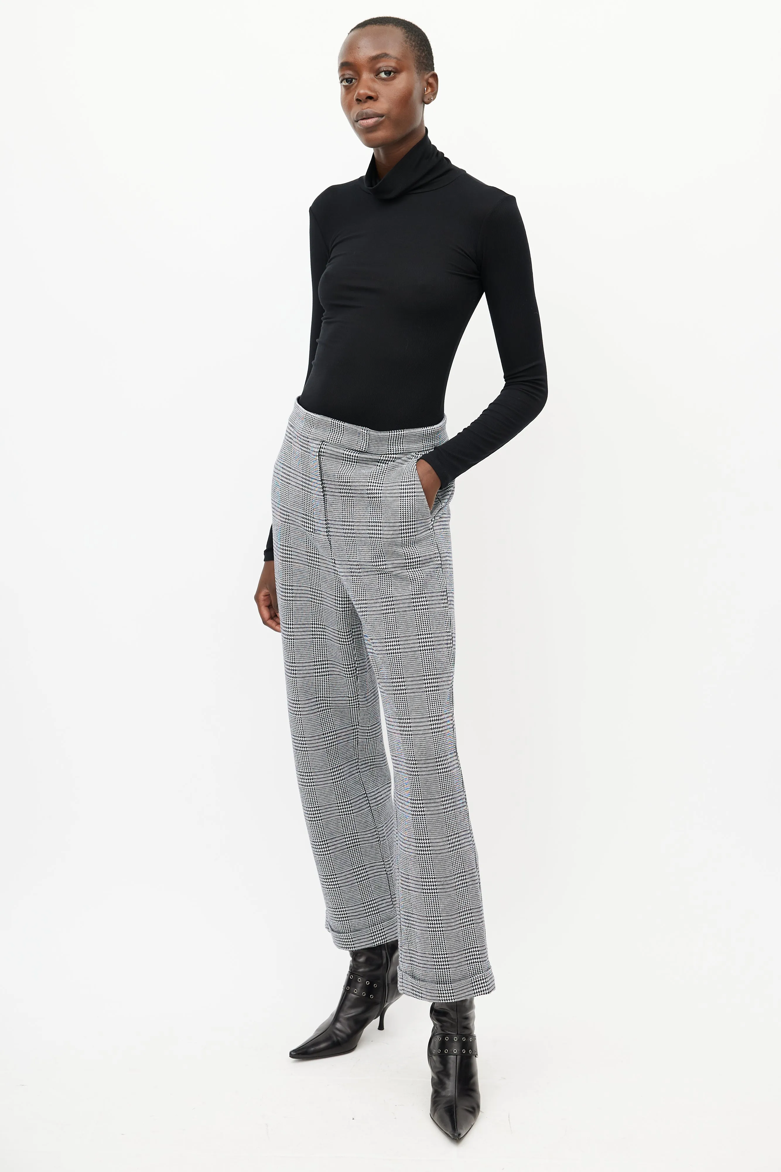 Black & White Houndstooth Trouser