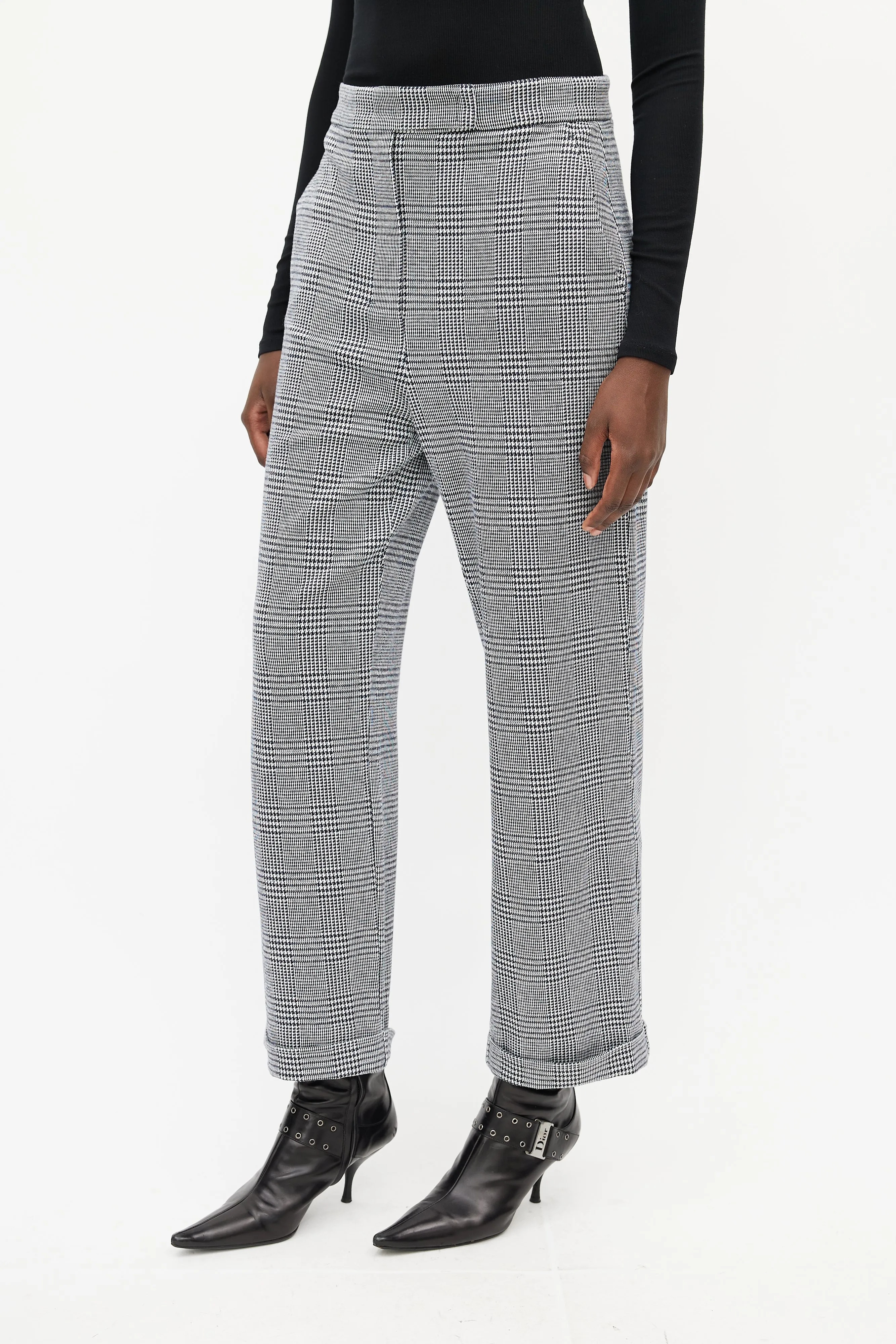 Black & White Houndstooth Trouser