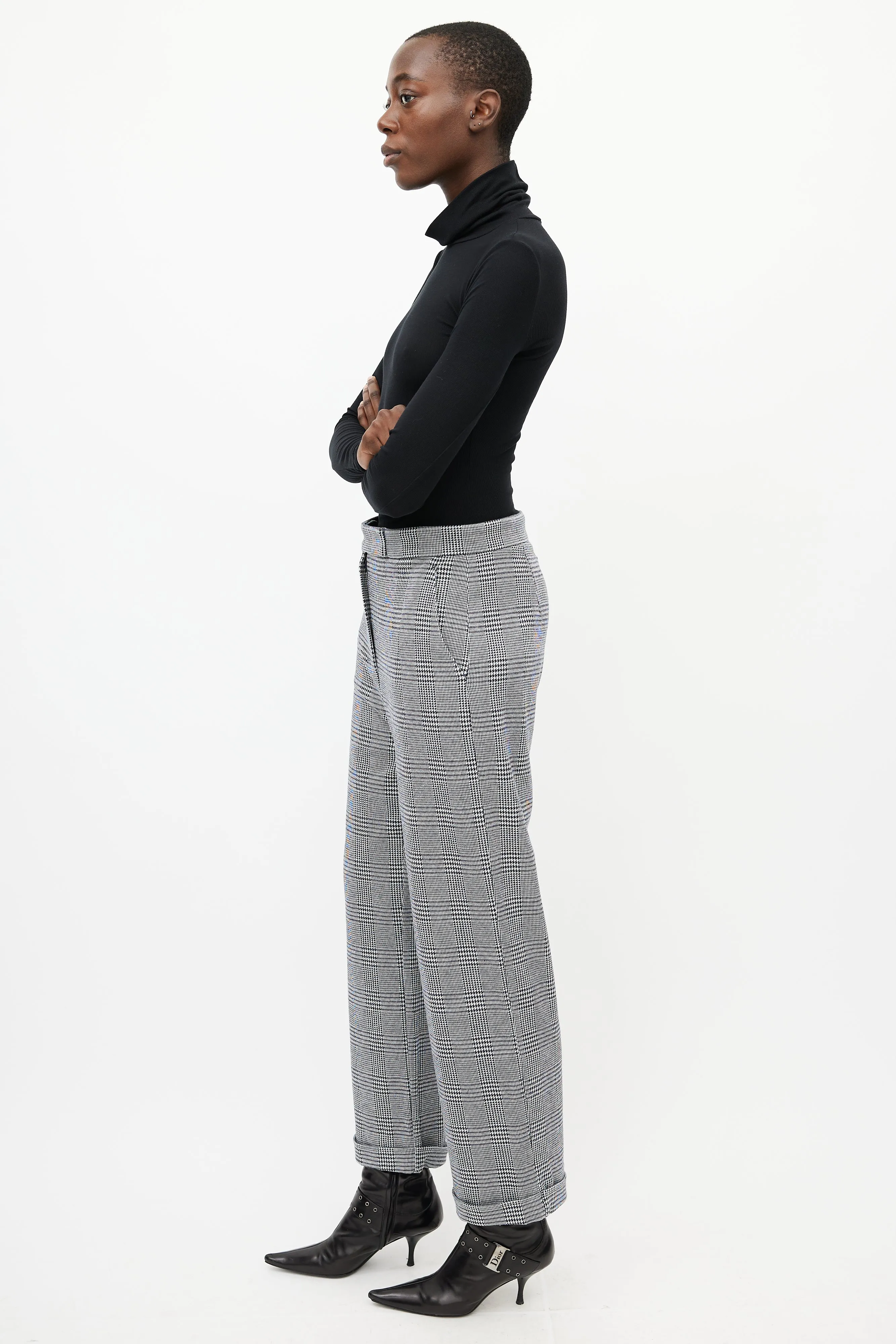 Black & White Houndstooth Trouser
