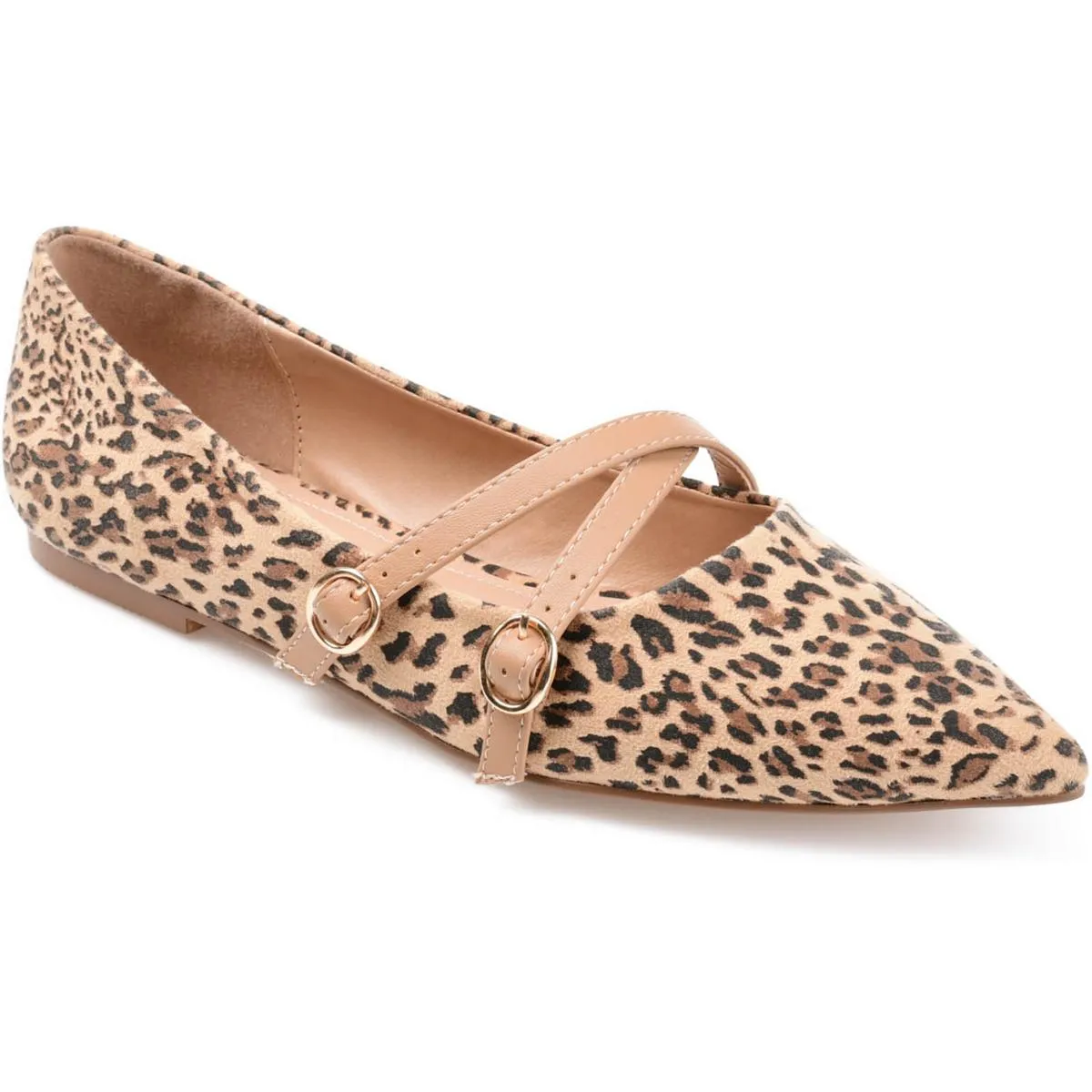 Journee Collection Womens Patricia Faux Suede Pointed Toe Loafers