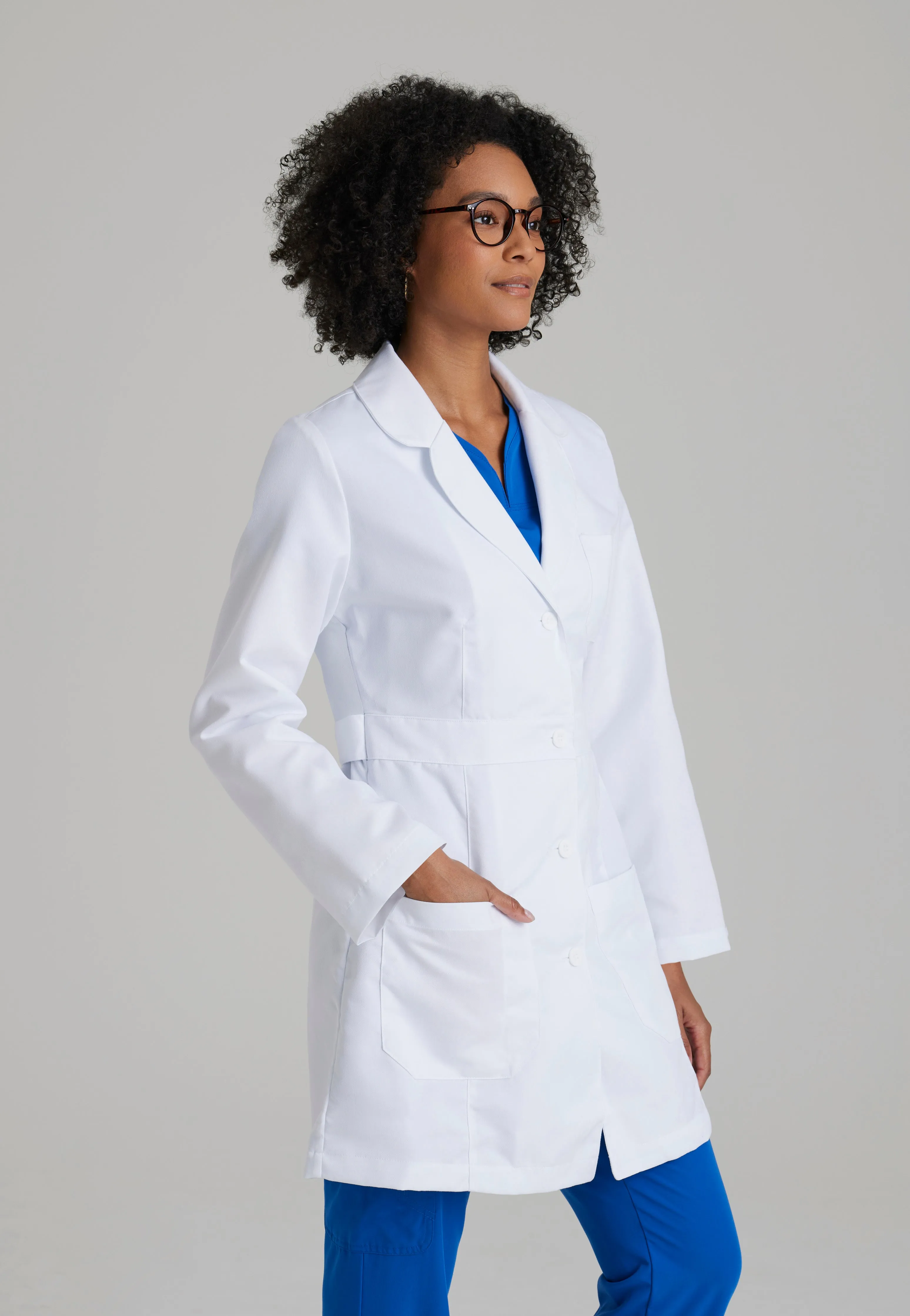 Lily 3-Pocket 34" Lab Coat