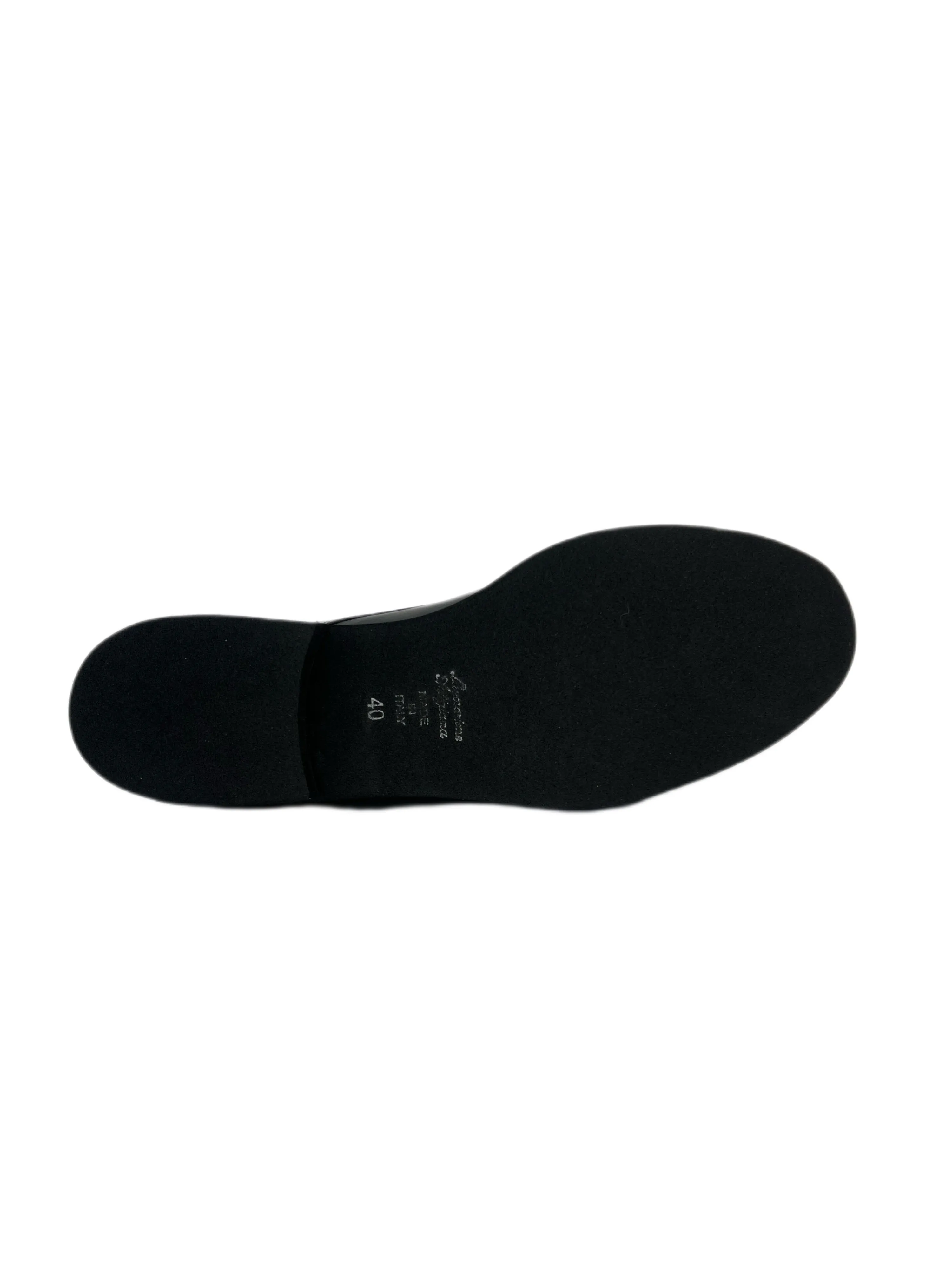 Marina Rinaldi Women's Nero Libreria Leather Loafers NWB