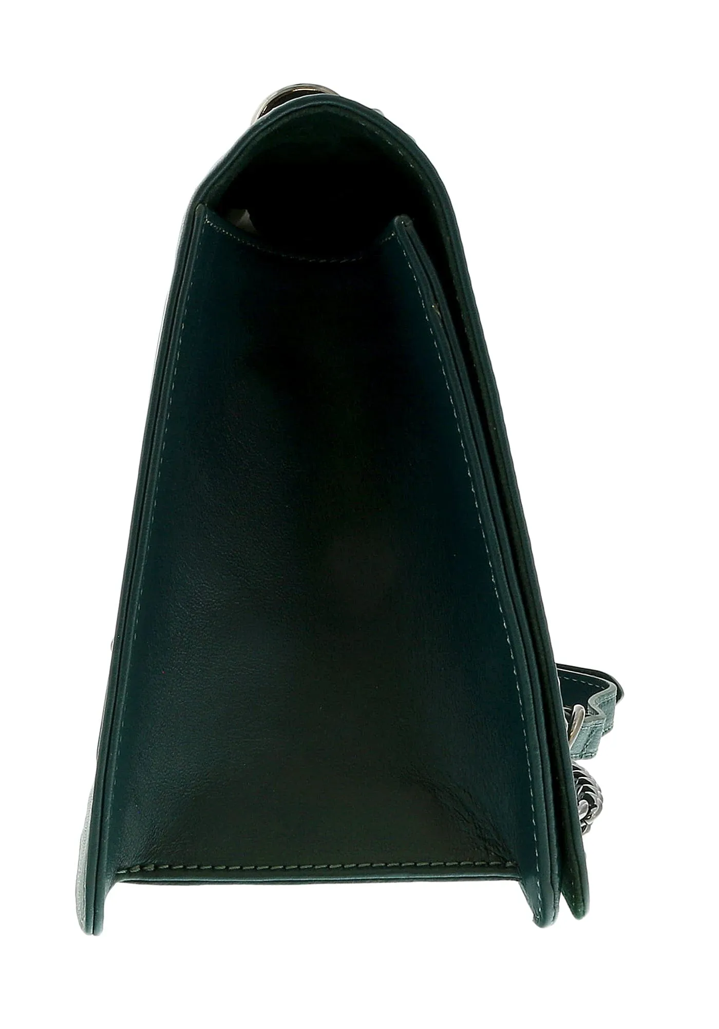 Pierre Cardin Teal Leather Medium Structured Shoulder Bag