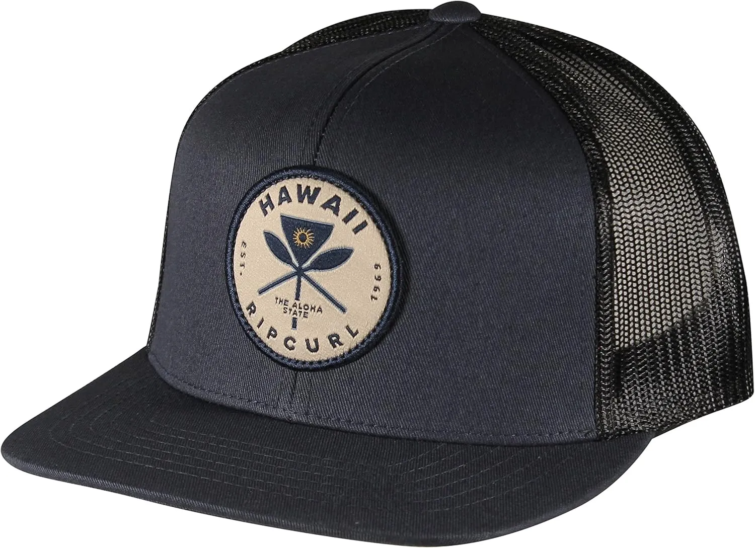 Rip Curl Destinations Trucker Hat, Mesh Back Cap, Snapback for Men, Adjustable